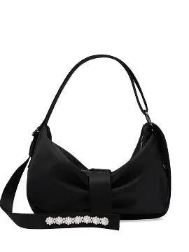 Mamied Bow Shoulder Bag - Dusty Pink
